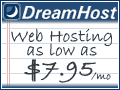 DreamHost - Web Hosting as low as $7.95/mo